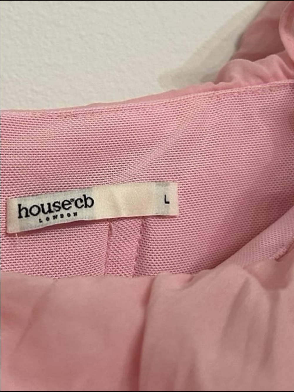 House of CB Blush Pink Off-Shoulder Ruffle Bodycon Dress - Picture 3 of 3